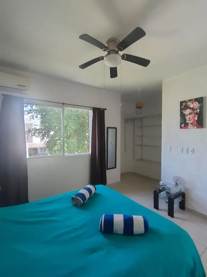 Vakantiehuis La Casa Del Mexicano Terraza Y Jardin Exoticos 12 Min Del Playa Esmeralda Villa Playa del Carmen